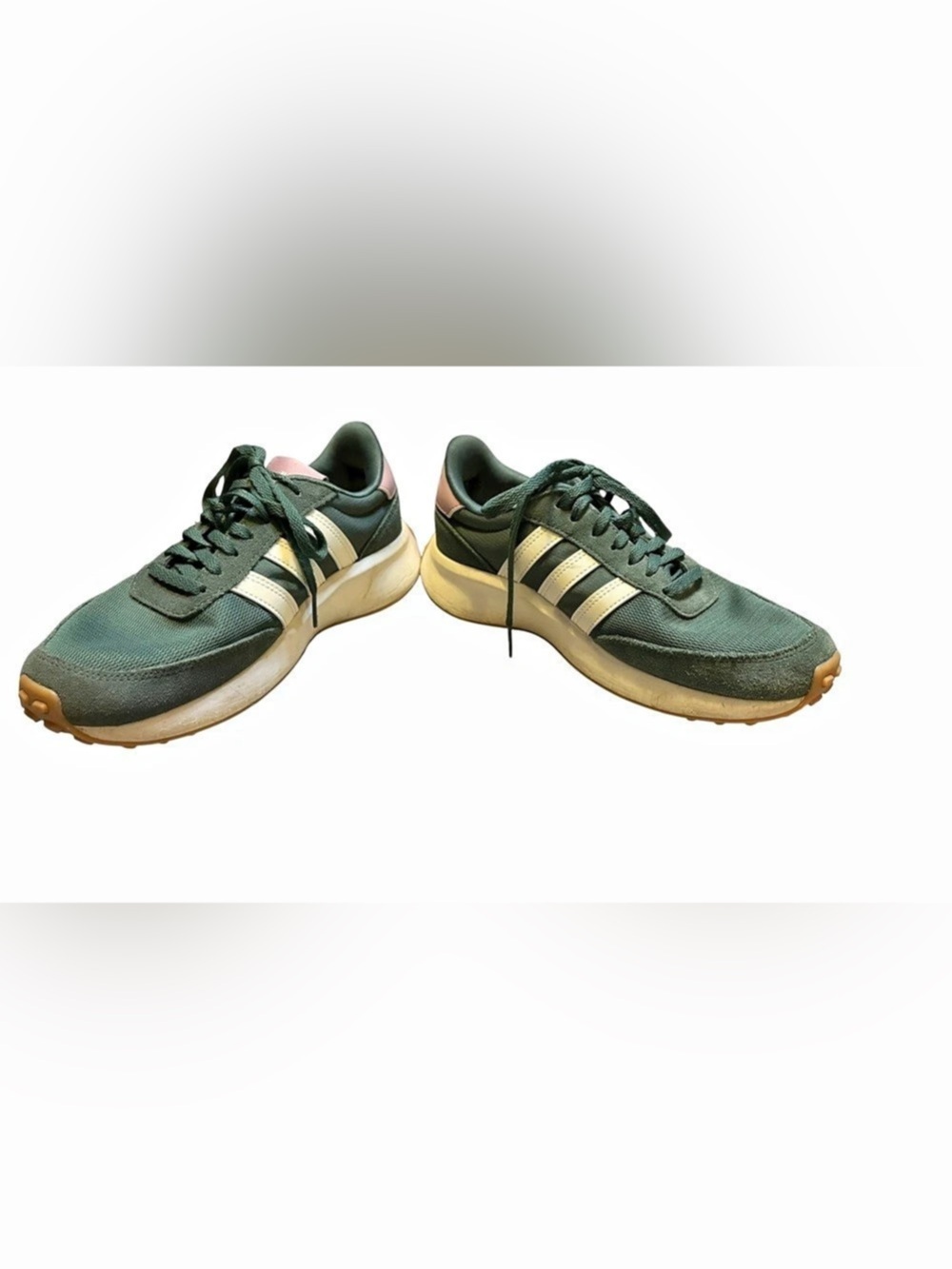 Adidas Run 70s Collegiate Green White Pink Sneakers Women’s Size 7